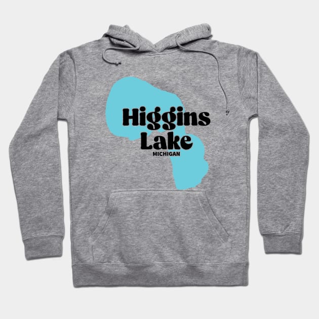 Higgins Lake Michigan Hoodie by Be Cute 